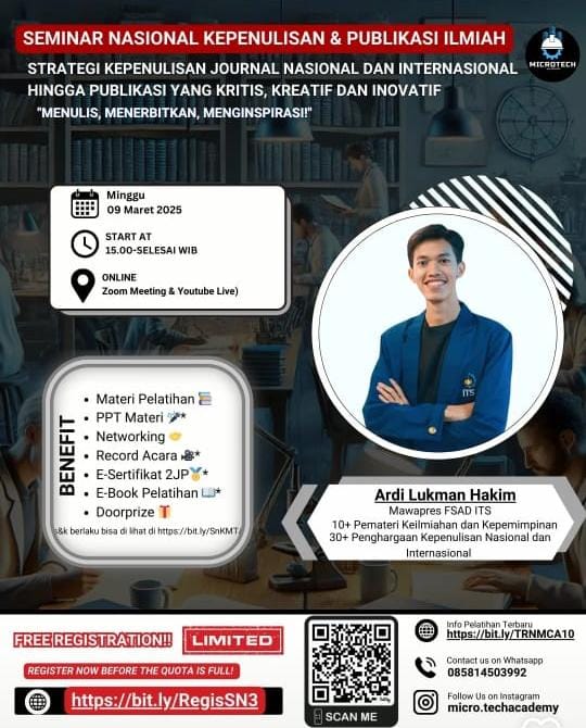 SEMINAR NASIONAL KEPENULISAN DAN PUBLIKASI ILMIAH