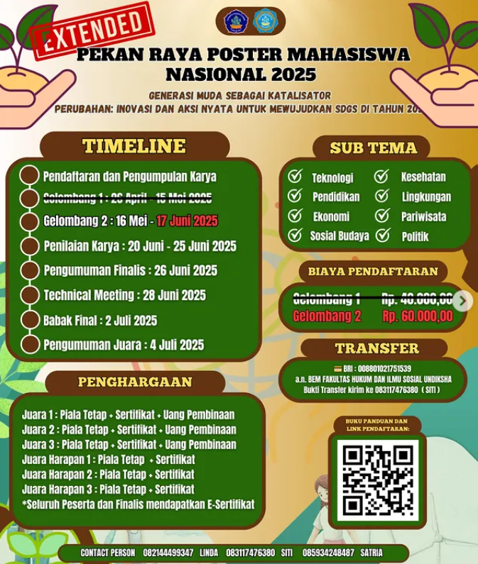 PEKAN RAYA POSTER MAHASISWA NASIONAL 2025