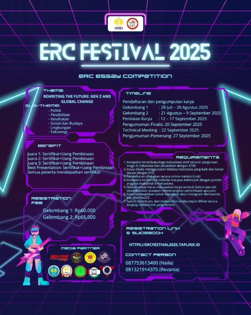  [ERCFEST 2025 ESSAY COMPETITION] 