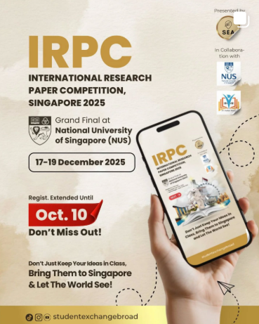 IRPC INTERNATIONAL RESEARCH PAPER COMPETITION SINGAPORE 2025