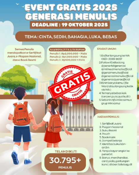 EVENT GRATIS 2025 GENERASI MENULIS