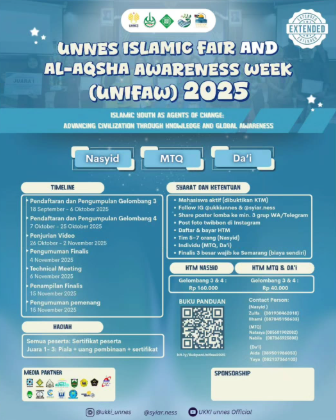UNIFAW UNNES ISLAMIC FAIR AND AL- AQSHA AWARENESS WEEK