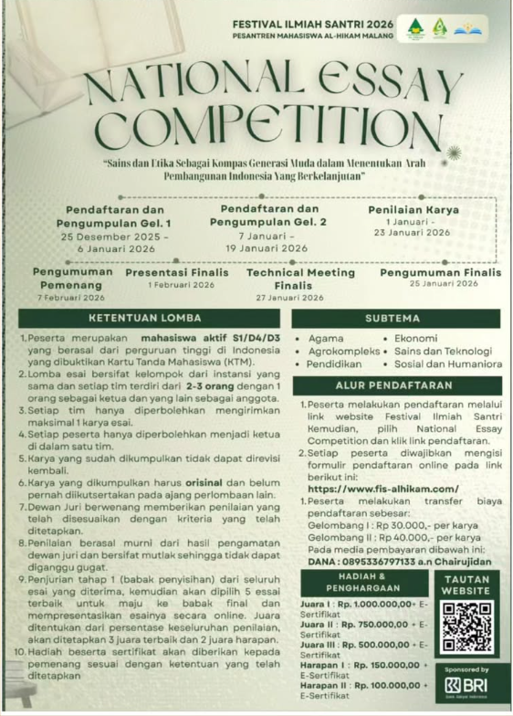📢✨ FESTIVAL ILMIAH SANTRI 2026✨📢